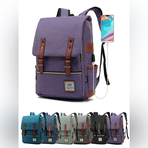 💜WENJIE Laptop Backpack - Picture 2 of 14